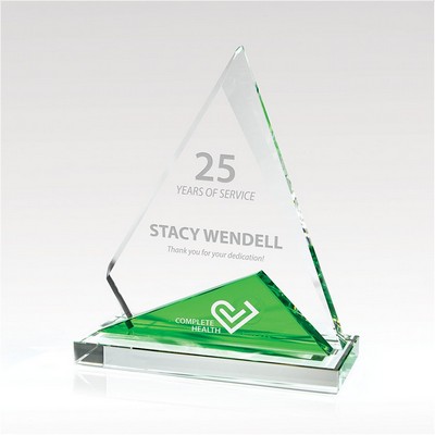 Crystal Award Tipping Point 7"