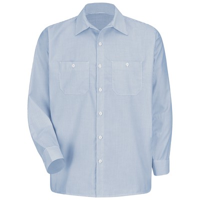 Red Kap® Men's Long Sleeve Industrial Stripe Work Shirt