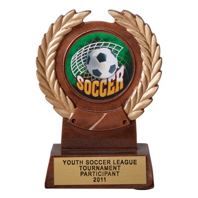 5 ¼" Resin Trophy w/2" Diameter Insert Space