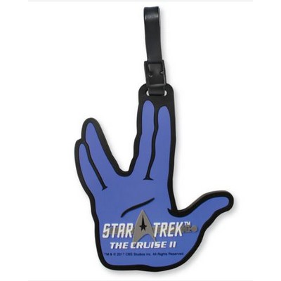 3" Rubber Softies Bag Tag w/Vinyl Buckle