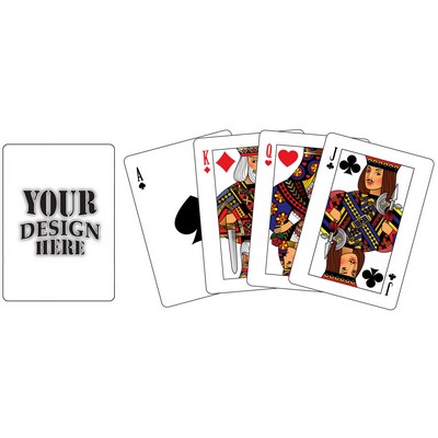 Custom Playing Cards on Casino style paper- 1 Side ("Poker" format)