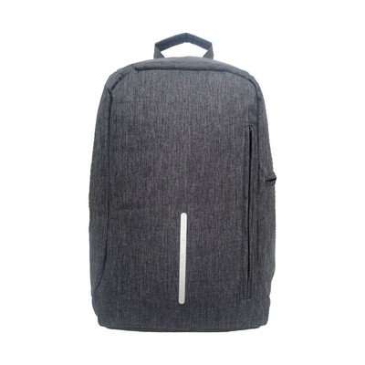15.6" Anti-Theft Laptop Backpack in Premium Melange Gray