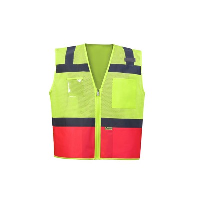 Contrast Two Tone Vest - Pink