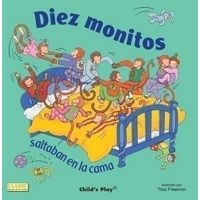 Diez Monitos Saltaban en la cama - 9781846439667 (Spanish Edition)