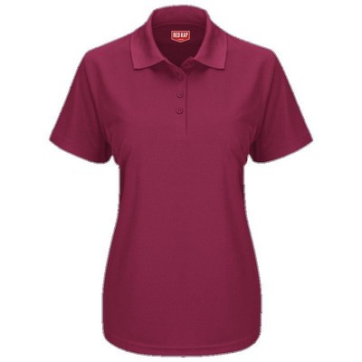 Red Kap™ Women's Performance Knit® Core Polo - Burgundy Red
