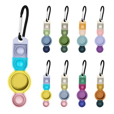 Dual Silicone Key Tag Cover with Fidget Toy
