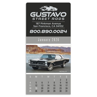 Press-N-Stick Cruisin' Cars Calendar