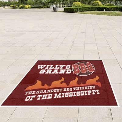 Vinyl Floor Graphics - Square Cut - 12"w x 24"h