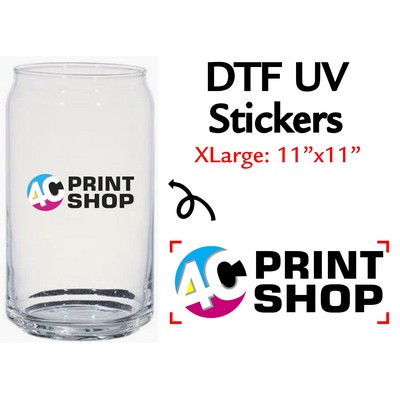 Custom DTF UV XL Stickers