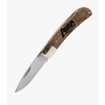Heirloom - Maple Burl Lock Back Folder