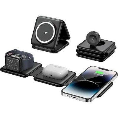 3-in-1 Foldable Magnetic Wireless Charging Pad