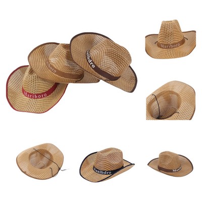 Personalized Straw Cowboy Hat