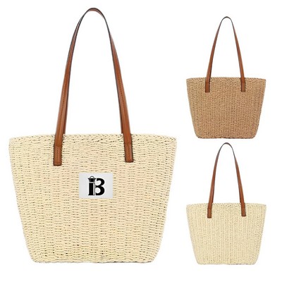 Fashion Handmade Woven Tote Bag for Summer Beach Travel