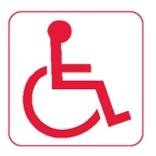 ADA Signage - Wheelchair Accessible (Pictograms w/ Copy)