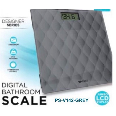 Vivitar® Gray Designer Bathroom Digital Scale