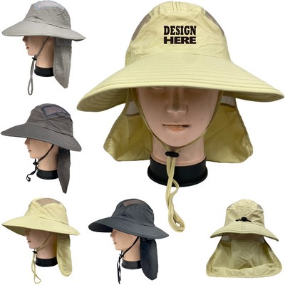 Waterproof Safari Mesh Bucket Hat