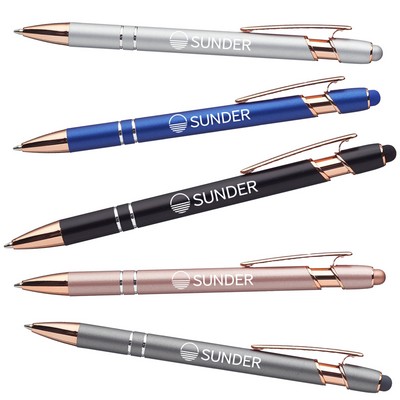 Rose Gold Trim Stylus Pen