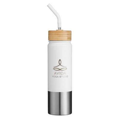 Playa 24oz Stainless Steel Tumbler With Bamboo Lid