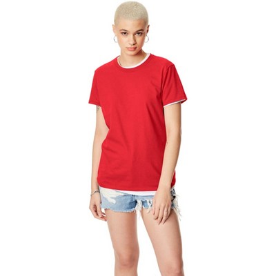 Hanes Ladies 4.5 Oz., 100% Ringspun Cotton Nano-T&reg; T-Shirt