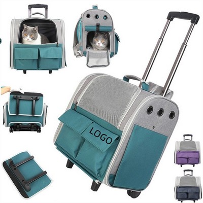 Portable Pet Carrier On Wheels