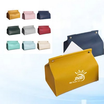 PU Leather Paper Tissue Box