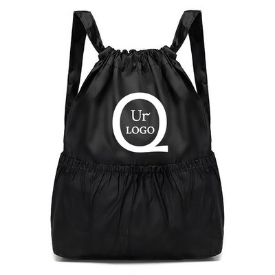 11.81X19.69 Inch Nylon Drawstring Backpack
