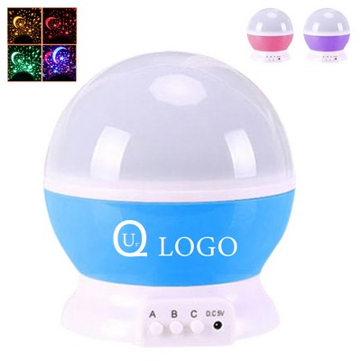 Children'S Led Rotating Star Projection Lamp