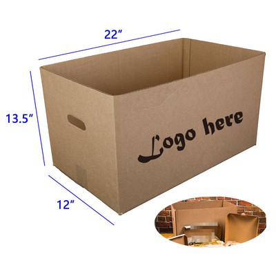 22 x 13 x 12.5 Inches Kraft Carry Out Box