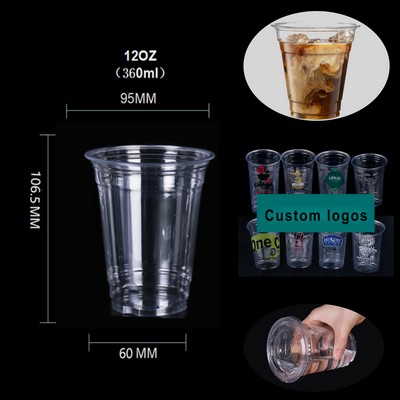 12 oz Clear Plastic Drinking Cups