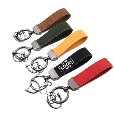 Premium Flip Fur Car Keychain With Zinc Alloy