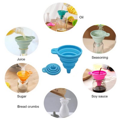 Food-Grade Silicone Collapsible Funnel