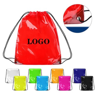 Durable Clear PVC Drawstring Sack
