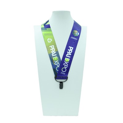 The Big One 1.5" No-Flip RPET Lanyard with Safety Breakaway