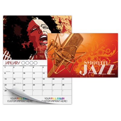 13 Month Mini Custom Photo Appointment Wall Calendar - SMOOTH JAZZ