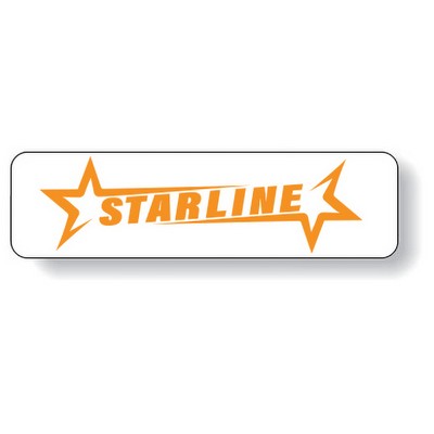 Stock Shape White Gloss Removable Adh Roll Labels - Rectangle / round corners (.75" x 2.75") Flexo