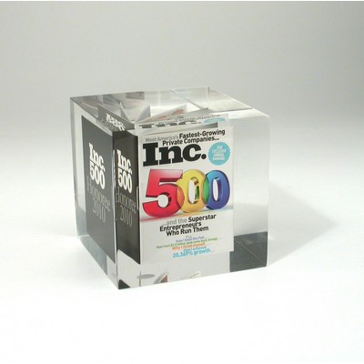 3 1/4" Cube Lucite® Embedment Award