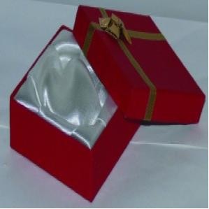 Cardboard Bangle/Watch Box w/Bow