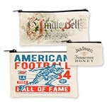 Custom Printed Short Run Cotton Zipper Pouch (9 3/4"x4")