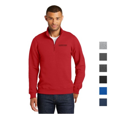 Port & Company® Fan Favorite™ Fleece 1/4-Zip Pullover Sweatshirt