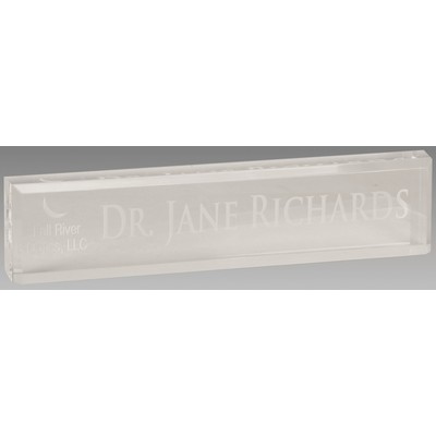 8" x 2" Clear Acrylic Desk Wedge