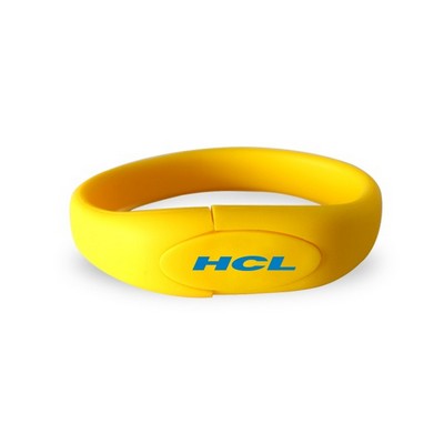 Warrenville Silicon Wristband USB Flash Drive-16G