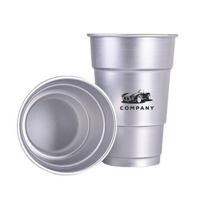 16 oz Disposable Recyclable Aluminum Cup