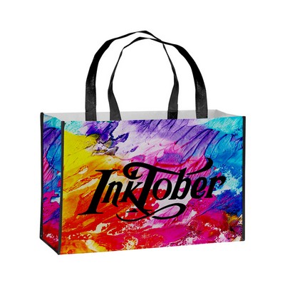 Small - 12x8x4 Full Color Laminated Tote Bag
