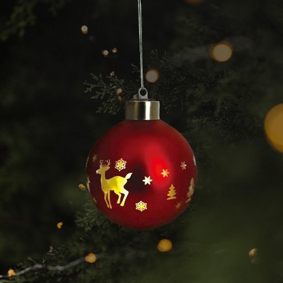 Blown Glass Holiday Decorative Baubles