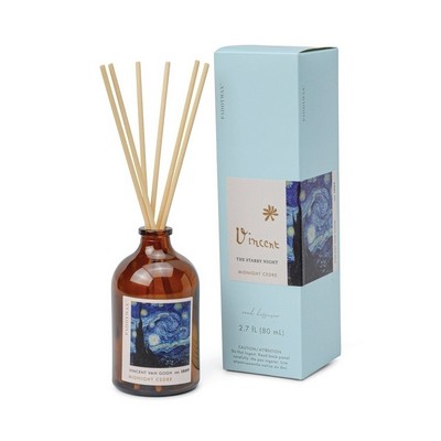 IMPRESSIONIST 80mL AMBER GLASS DIFFUSER IN BLUE BOX - VAN GOGH, "THE STARRY