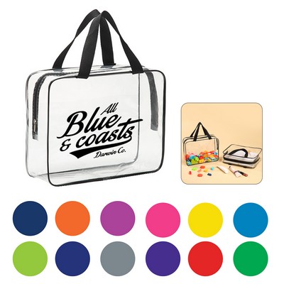 Clear Tote Bag with Zipper