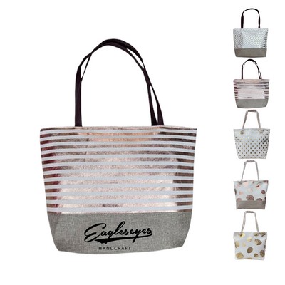 Woven Canvas Beach Bag