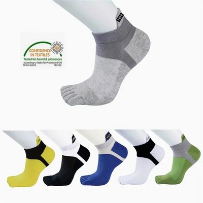 Low Cut Cotton Toe Socks for Breathable Comfort