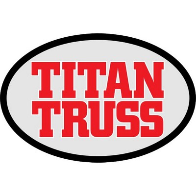 Oval Truck Door Decal (24 1/2"x16 1/4")