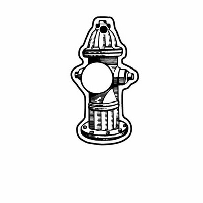 Fire Hydrant 1 Key Tag - Spot Color